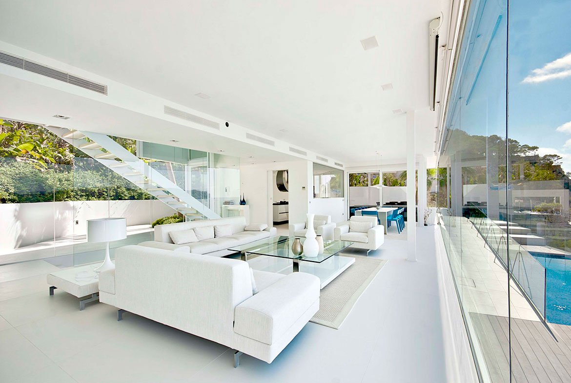 Luxury apartment bay view